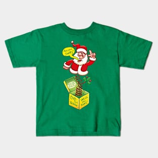 Santa asking if you were good to see if you deserve a Christmas present Kids T-Shirt